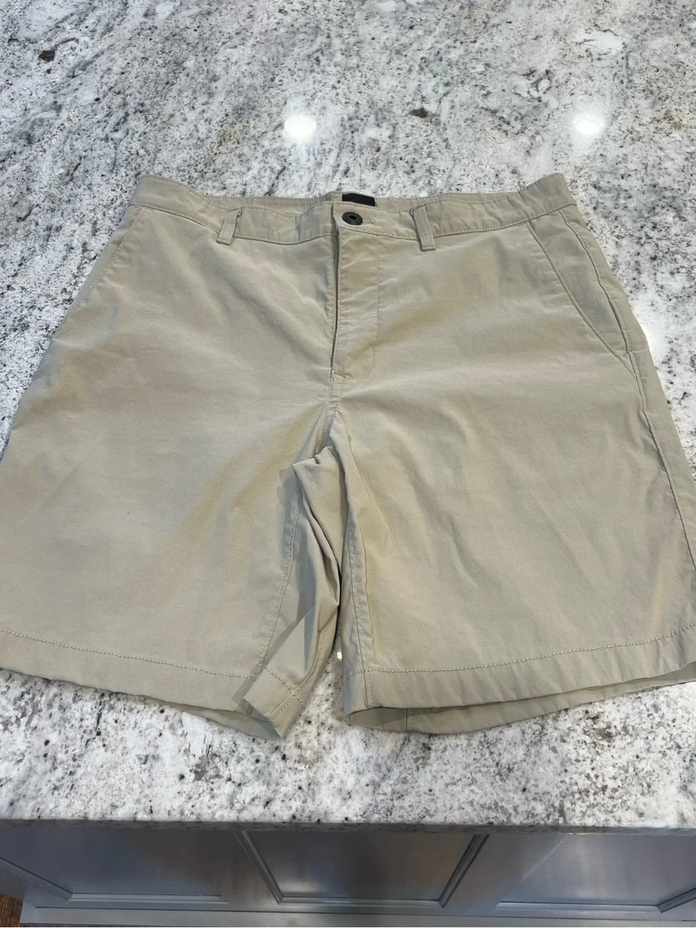 The North Face Men's Light Khaki Flat Front Shorts